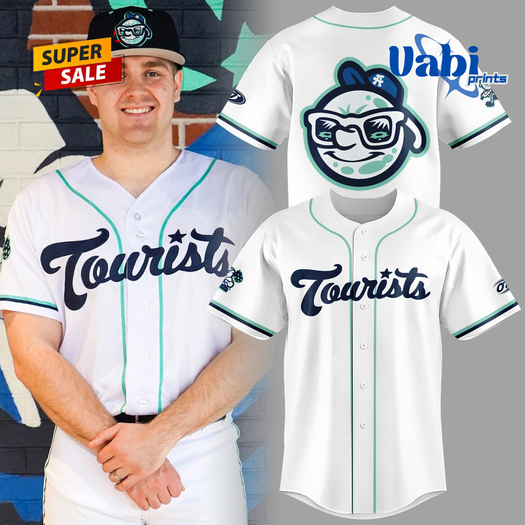 Asheville Tourists White Baseball Jersey Asheville Tourists White Baseball Jersey