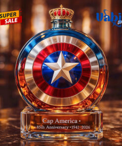 Captain America 85th Anniversary Whiskey Bottle