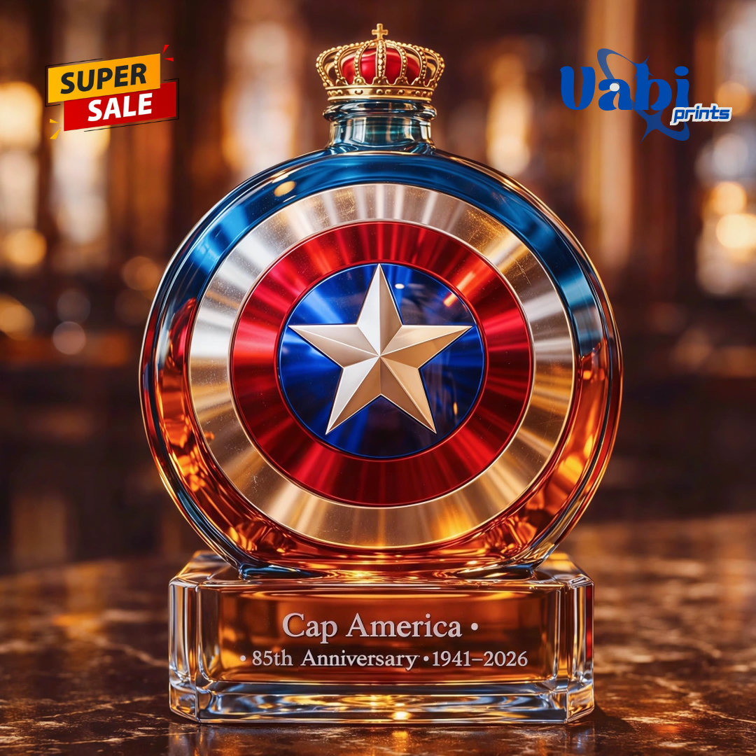 Captain America 85th Anniversary Whiskey Bottle Captain America 85th Anniversary Whiskey Bottle