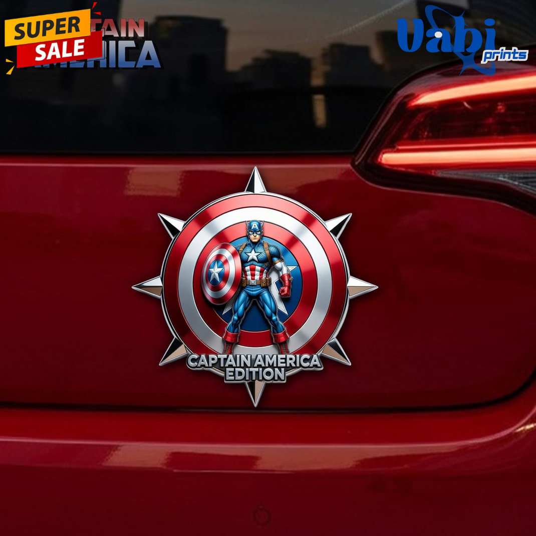 Captain America Car Name Badge Captain America Car Name Badge