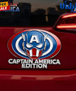 Captain America Car Name Badge