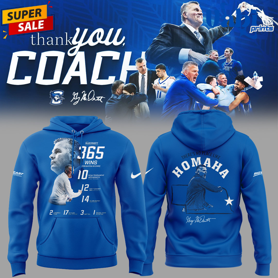 Creighton Bluejays “Thank you for everything, Coach Greg McDermott” Hoodie Creighton Bluejays “Thank you for everything, Coach Greg McDermott” Hoodie