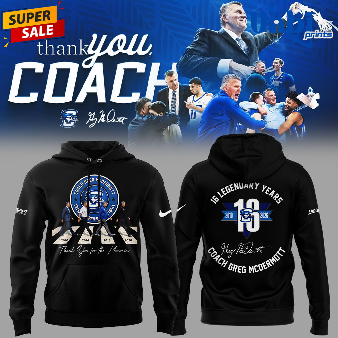 Creighton Bluejays “Thank you for everything, Coach Greg McDermott” Hoodie Creighton Bluejays “Thank you for everything, Coach Greg McDermott” Hoodie