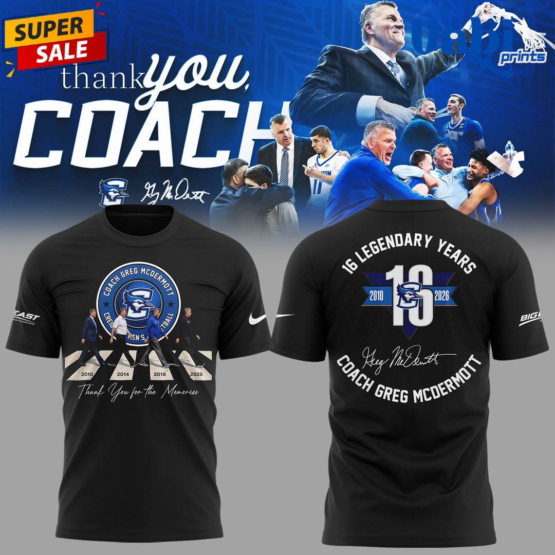 Creighton Bluejays “Thank you for everything, Coach Greg McDermott” Shirt Creighton Bluejays “Thank you for everything, Coach Greg McDermott” Shirt
