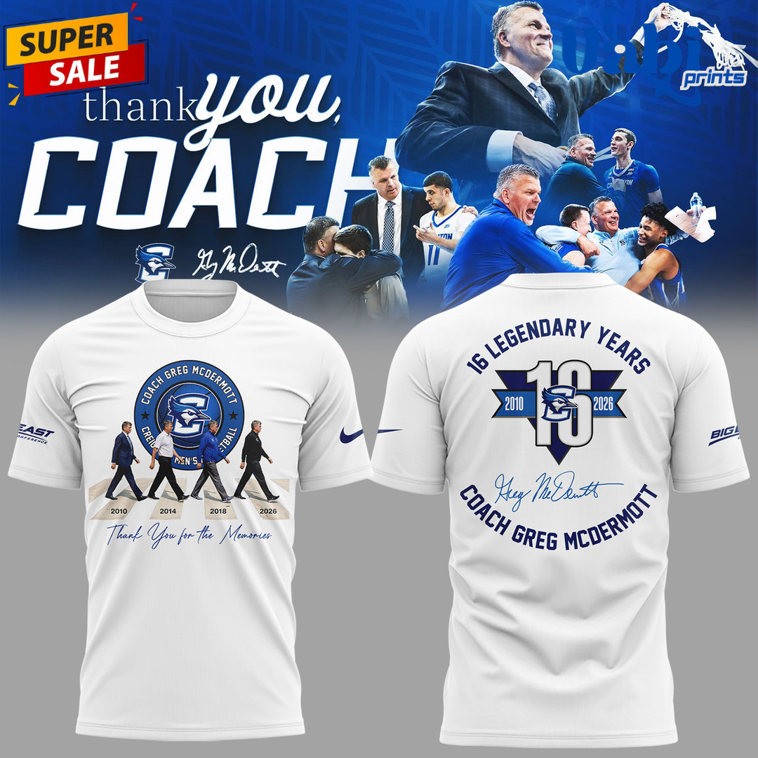 Creighton Bluejays “Thank you for everything, Coach Greg McDermott” Shirt Creighton Bluejays “Thank you for everything, Coach Greg McDermott” Shirt