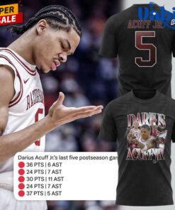 Darius Acuff Jr. Arkansas Razorbacks T-Shirt