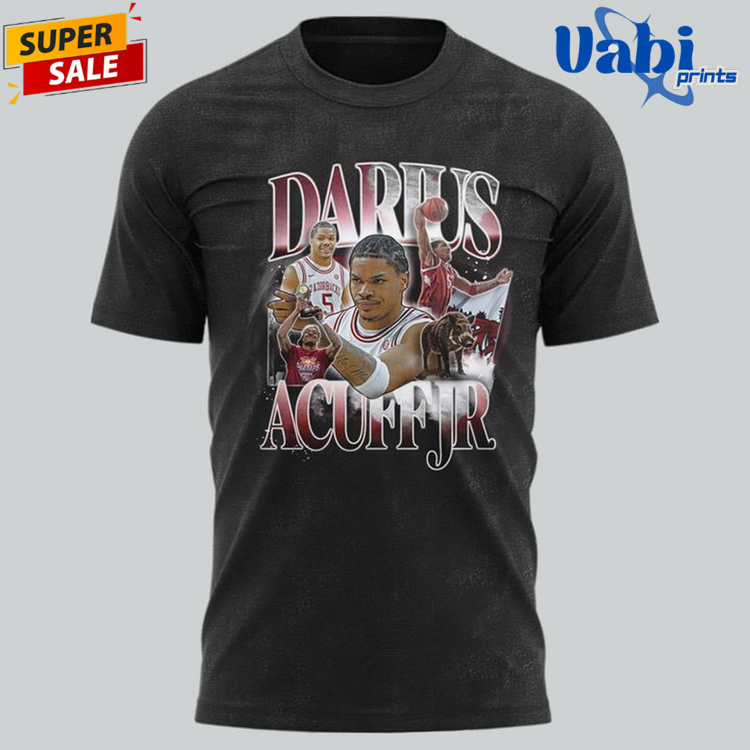 Darius Acuff Jr. Arkansas Razorbacks T-Shirt Darius Acuff Jr. Arkansas Razorbacks T-Shirt