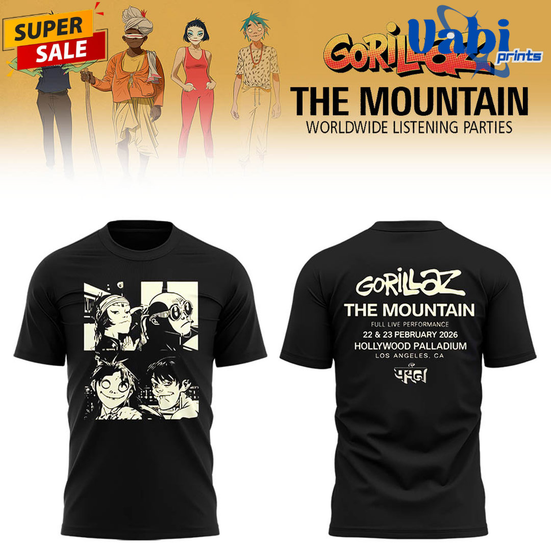 Gorillaz The Mountain Worldwide Listening Parties in LA 2026 Shirt