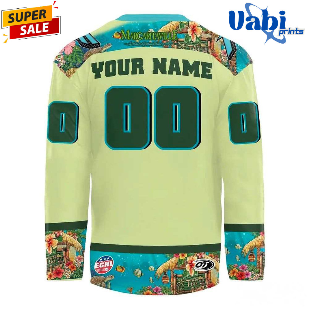 Indy Fuel Margaritaville Night 2026 Hockey Jersey Indy Fuel Margaritaville Night 2026 Hockey Jersey