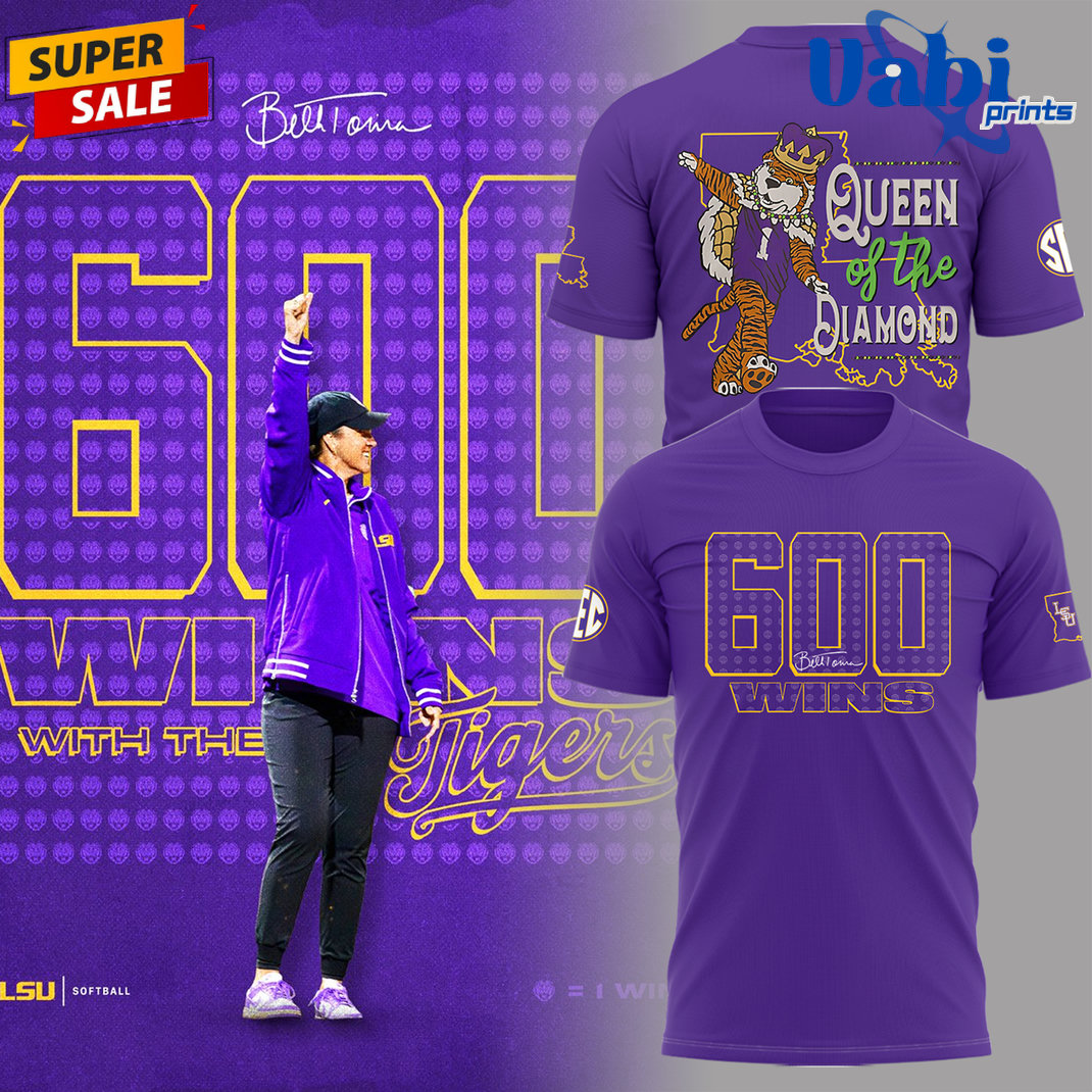 LSU Tigers “Coach Torina-600 Wins with the Tigers” Tee LSU Tigers “Coach Torina-600 Wins with the Tigers” Tee