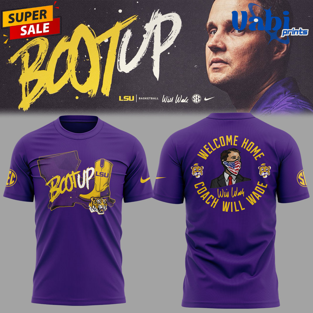 LSU Tigers “Welcome Home,Coach Will Wade” Tee LSU Tigers “Welcome Home,Coach Will Wade” Tee