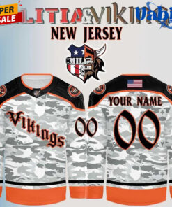 Militia and Vikings Hockey 2026 New Camo Hockey Jersey