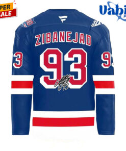 New York Rangers Mika Zibanejad 1000th Game 2026 Special Hockey Jersey 3.jpg