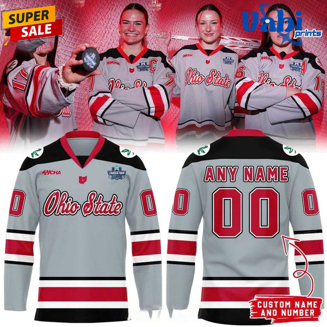 Ohio State Buckeyes 2026 Frozen Four Hockey Jersey Ohio State Buckeyes 2026 Frozen Four Hockey Jersey