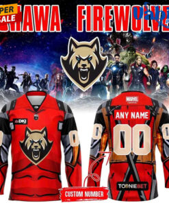 Oshawa FireWolves Marvel Super Hero Night 2026 Hockey Jersey