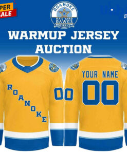 Roanoke Rail Yard Dawgs “Booster Club” Warmup Hockey Jersey Roanoke Rail Yard Dawgs “Booster Club” Warmup Hockey Jersey