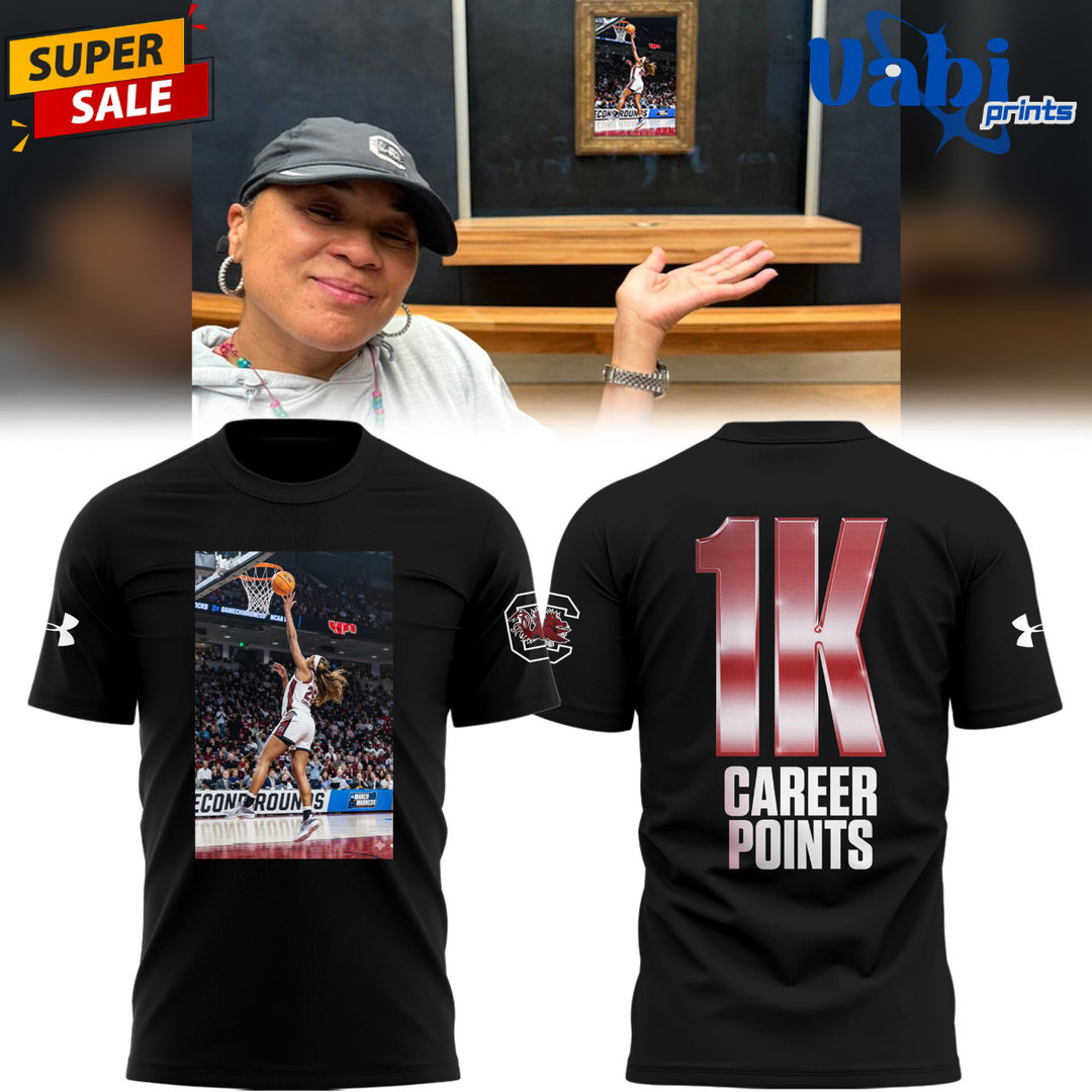 South Carolina Gamecocks 1000 career points Shirt South Carolina Gamecocks 1000 career points Shirt
