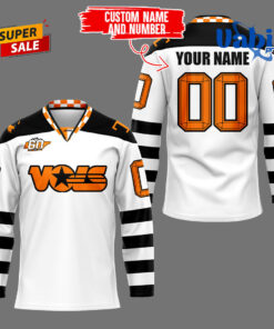 Tennessee Ice Hockey Throwback Custom Hockey Jersey