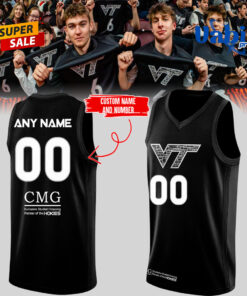 Virginia Tech Hokies “Black Out” Custom Basketball Jersey Virginia Tech Hokies “Black Out” Custom Basketball Jersey