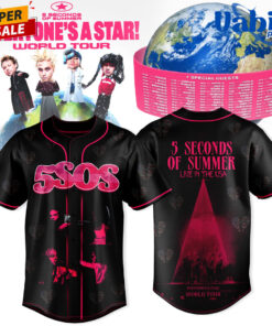 5 Seconds of Summer Everyone’s a Star Tour 2026 Baseball Jersey