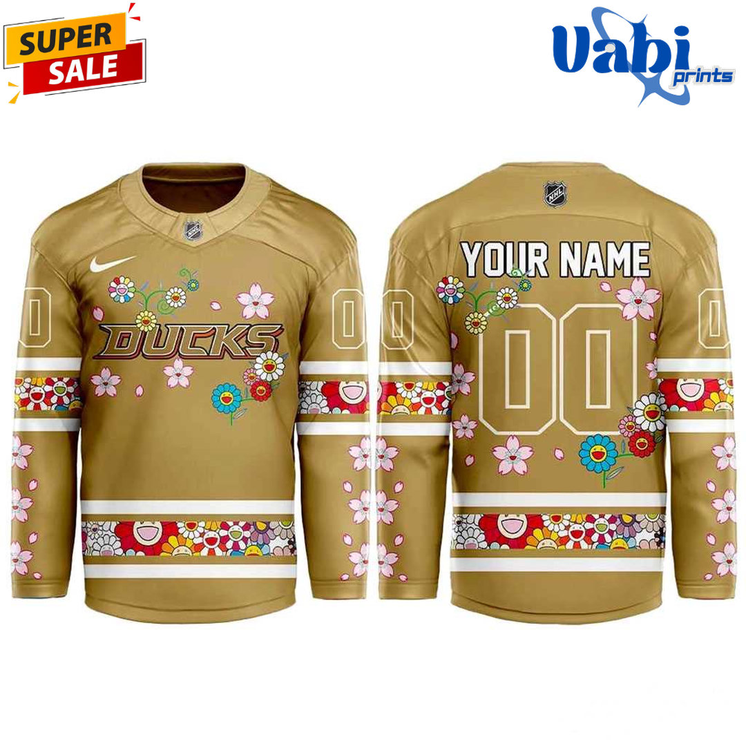 Anaheim Ducks x Takashi Murakami Customize Hockey Jersey Anaheim Ducks x Takashi Murakami Customize Hockey Jersey