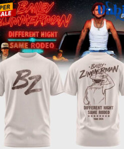 Bailey Zimmerman Different Night Same Rodeo Tour T-Shirt