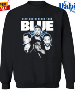 Blue 25th Anniversary Tour Photo Faded Black Shirt 3.jpg