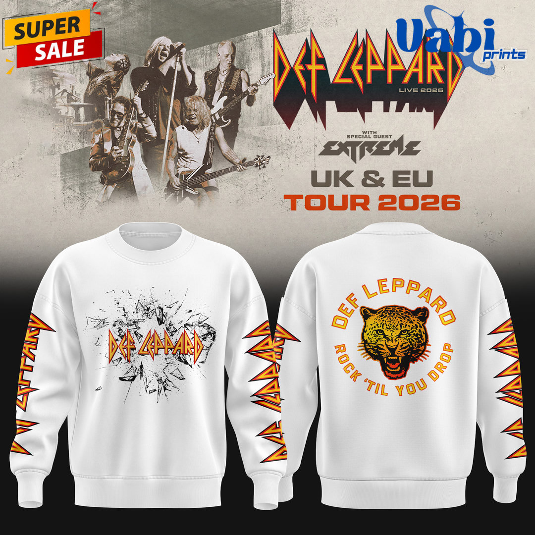 Def Leppard 2026 UK & EU LIVE Special Sweatshirt Def Leppard 2026 UK & EU LIVE Special Sweatshirt