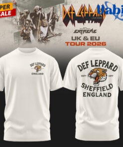Def Leppard 2026 UK & EU LIVE Special T-Shirt – White