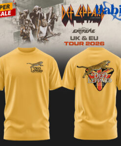 Def Leppard 2026 UK & EU LIVE Special T-Shirt – Yellow