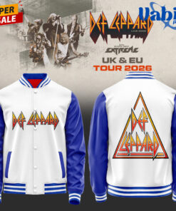 Def Leppard 2026 World Tour Exclusive Varsity Jacket – Blue White