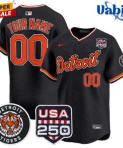 Detroit Tigers 2026 Alternate Vapor x 250USA Customize Baseball Jersey
