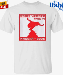 Eddie Vedder 14 2026 Show Merch Nagoya Japan Concert Shirt