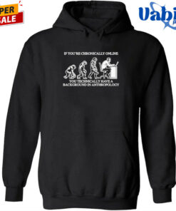 If You’re Chronically Online, You Technically Have A Background In Anthropology Shirt