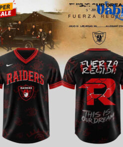 Las Vegas Raiders Fuerza Regida This Is Our Dream Stadium Tour 2026 Football Jersey