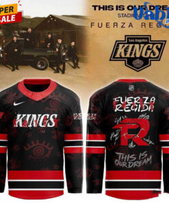 Los Angeles Kings x Fuerza Regida 2026 This is our Dream Stadium Tour Hockey Jersey