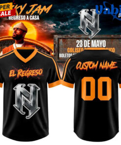 Nicky Jam El Regreso a Casa Concert 2026 Customize Baseball Jersey