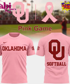 Oklahoma Sooners Softball Pink Game Tee 1.jpg