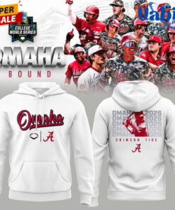 Alabama Crimson Tide 2026 NCAA Men’s Baseball Omaha College World Series Hoodie Alabama Crimson Tide 2026 NCAA Men’s Baseball Omaha College World Series Hoodie