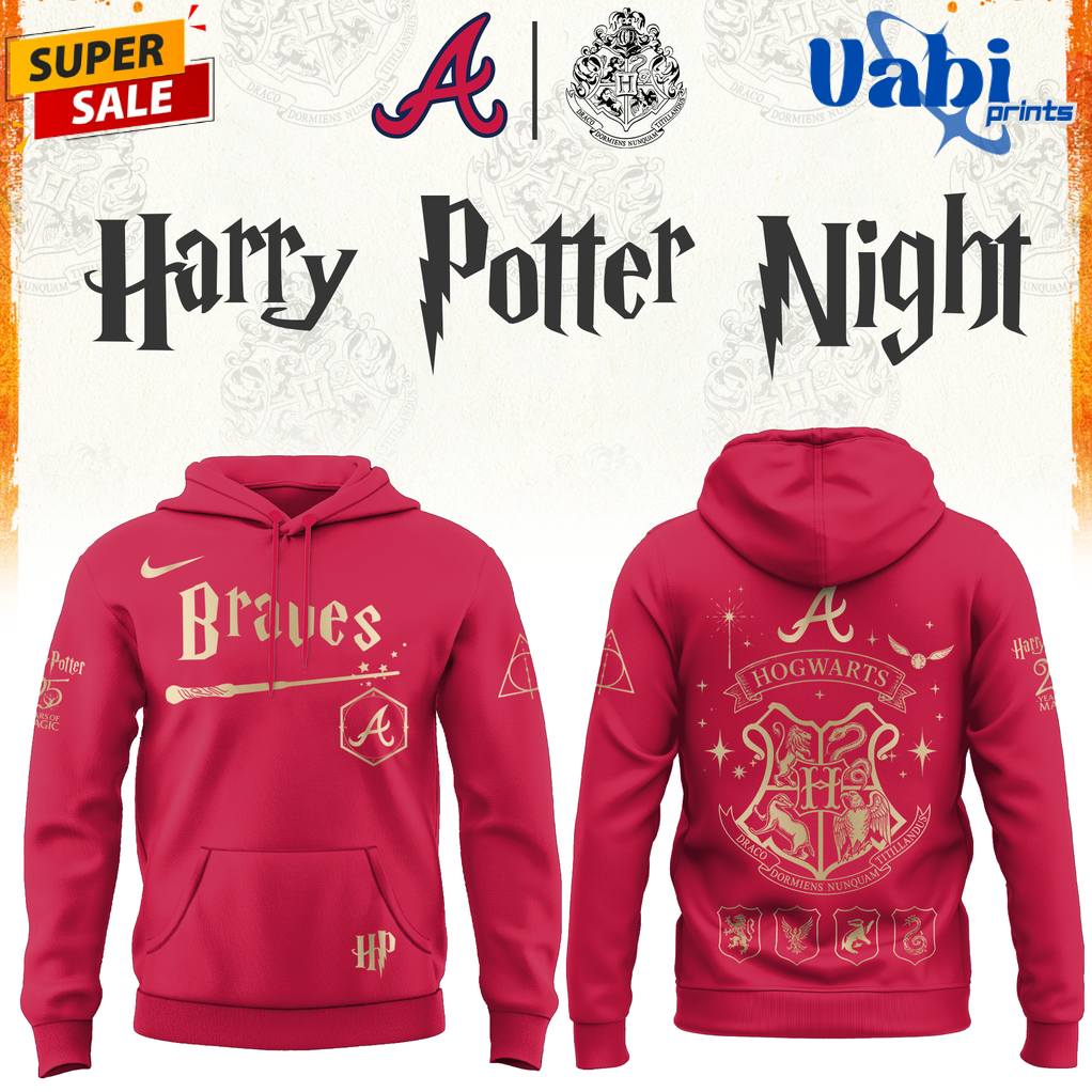 Atlanta Braves x Harry Potter Baseball Limited Edition Hoodie Atlanta Braves x Harry Potter Baseball Limited Edition Hoodie