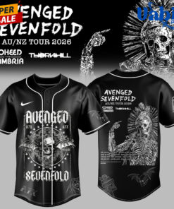 Avenged Sevenfold Australia New Zealand Tour 2026 Baseball Jersey 1.jpg