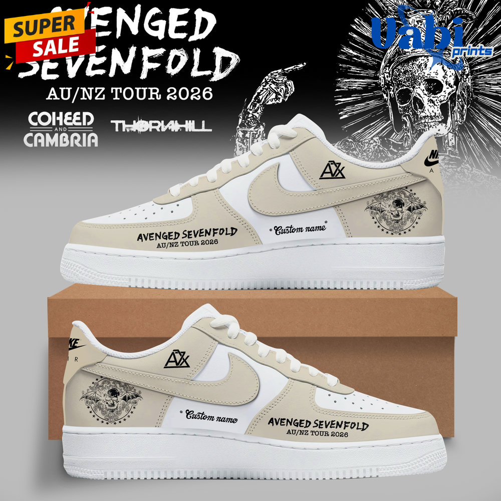Avenged Sevenfold Australia/New Zealand Tour 2026 Custom Air Force 1 Shoes Avenged Sevenfold Australia/New Zealand Tour 2026 Custom Air Force 1 Shoes