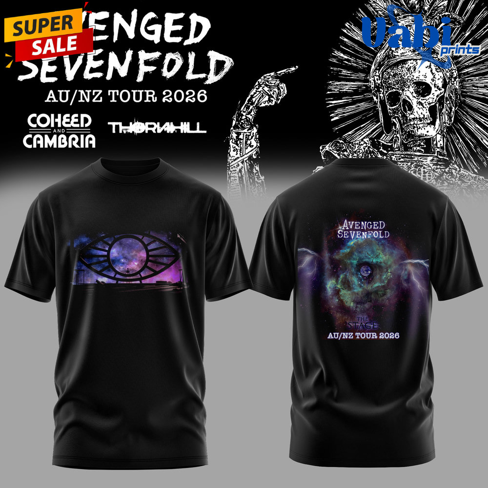 Avenged Sevenfold Australia/New Zealand Tour 2026 Limited 3D T-shirt Avenged Sevenfold Australia/New Zealand Tour 2026 Limited 3D T-shirt