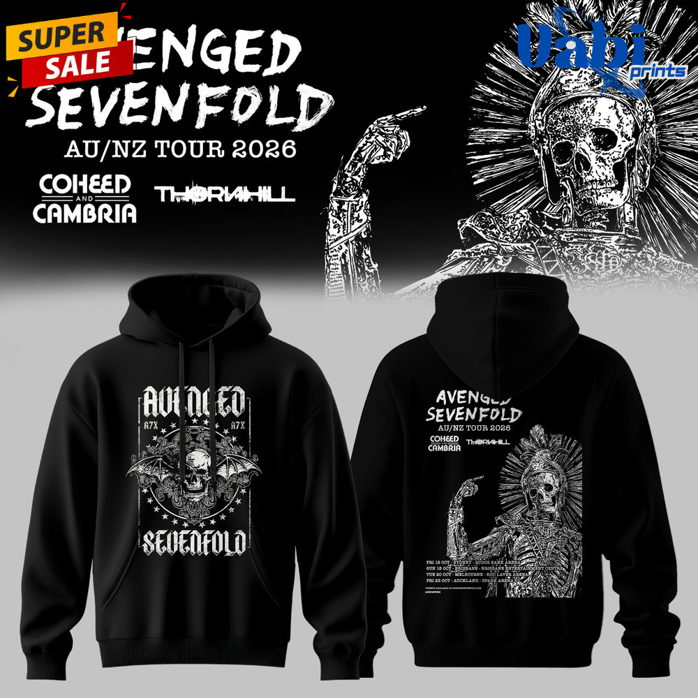 Avenged Sevenfold Australia/New Zealand Tour 2026 Limited Hoodie Avenged Sevenfold Australia/New Zealand Tour 2026 Limited Hoodie