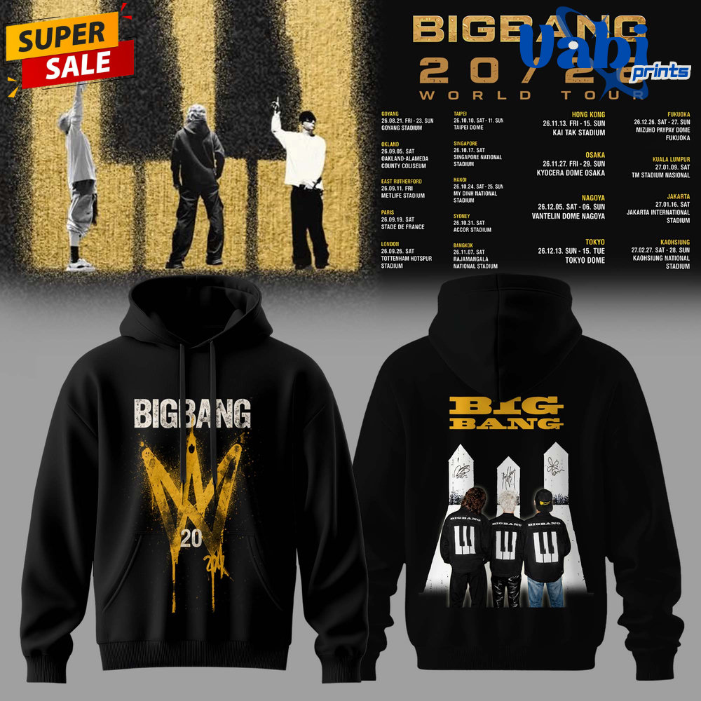 BIGBANG 2026 WORLD TOUR Limited Edition Hoodie BIGBANG 2026 WORLD TOUR Limited Edition Hoodie