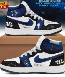 Billie Eilish Hit Me Hard and Soft : The Tour Custom Name Air Jordan 1 Shoes