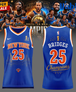 Bridges New York Knicks Champions NBA 2026 Jersey