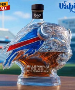 Buffalo Bills Bill Mafia 65th Anniversary Whiskey Bottle 2