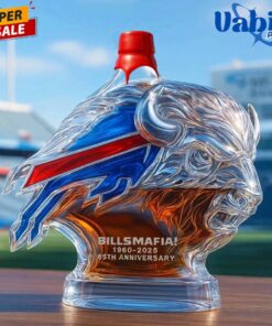 Buffalo Bills Bill Mafia 65th Anniversary Whiskey Bottle 3