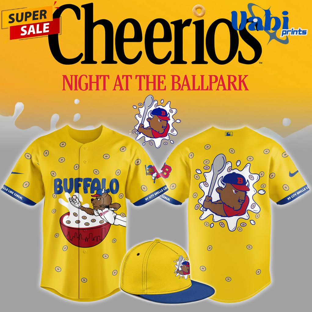 Buffalo Bisons Cherrios Night At The Ballpark Limited Edition Baseball Jersey Buffalo Bisons Cherrios Night At The Ballpark Limited Edition Baseball Jersey